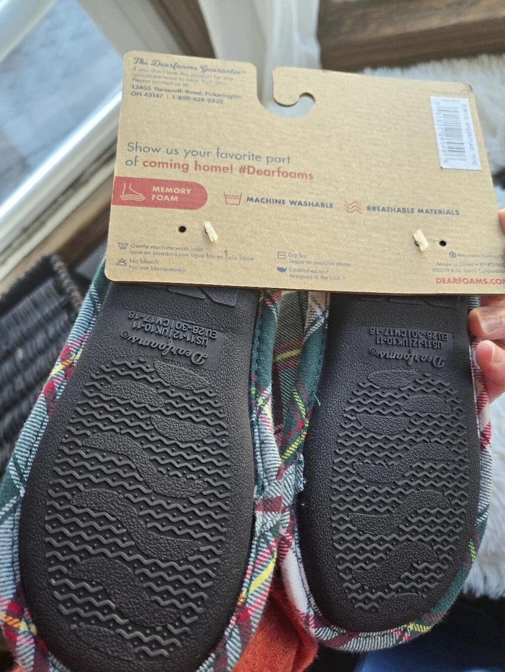 NWT Dearfoams Little Elf Holiday Slippers 11/12